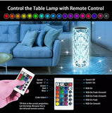 Crystal Table Lamp Rose Lamp With Touch Control